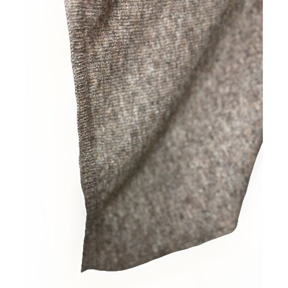 Cashmere Pullover Poncho Sweater Shawl Beige Brown One Size Lightweight Nepal - Picture 4 of 5